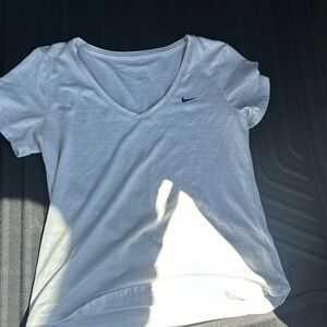 Cream Nike Short Sleeve Shirt
